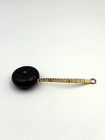 Antique Gutta Percha Spring Loaded Tape Measure  Patented Htf