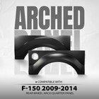 Rear Left Right Wheel Arch Quarter Panel For Ford F150 2009-2014 2pcs Black