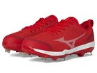 Mizuno Men s Dominant 4 Baseball Shoe  Red-white  9
