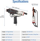 Meite Sc760c-i2 16ga 1 2  Crown Hog Ring Pliers Pneumatic Gun With 3 600 Staples