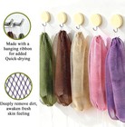 4 Pack Authentic African Net Sponge Exfoliating Bath Shower Body Scrubber Sapo