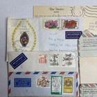 Lot 14 Vintage International Airmail Covers Envelopes Germany Ecuador Stamps
