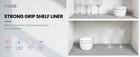 Bagail Non-adhesive Shelf Liner  Thick Strong Grip Drawer Liners For Kitchen