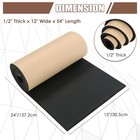 Sponge Neoprene Adhesive Foam Rubber Sheet 1 2x12x54 Inch Closed Cell Pad Diy