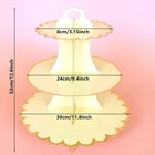 2 Pack Cardboard Cake Stand  3 Tier Paper Dessert Round Cupcake Holder Tower