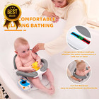 Baby Bath Seat 6  Months Infant Bath Chair With Temperature Alert Open Backrest
