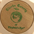 1986 Clarke County  Va 150th Anniversary Wooden Nickel - Token Virginia
