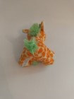 Russ Lil Peepers Kenya Neon Orange   Green Giraffe Plush Stuffed Animal Beanie