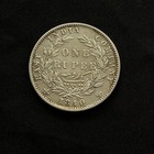 1840 East India Company Silver One Rupee Queen Victoria Coin 11 62g