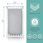 Featherhead    2-pack Fitted Crib Sheets - 100  Cotton - 52  X 28  X 9  For Sta   