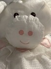 Vintage Fisher Price Puffalump White Cow Pink Hearts Lace Dress Plush Toy 1986