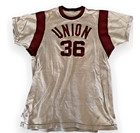 Vintage 1950 s Union College Jersey  36 Powers Athletic Wear Garnet Sz 42