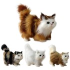 Realistic Persian Cat Plush Toys Stuffed Lovely Animal Doll Ornaments Kids Gift
