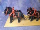 Vintage Steiff Lowenbrau Four In-hand Steiff Horse Drawn Beer Wagon Set