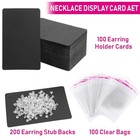 Earring Cards And Bags For Jewelry Packaging  Display Holders  Black