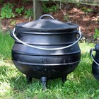Lehman s Campfire Cooking Kettle Pot - Cast Iron Potjie With 3 Legs And Lid