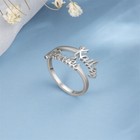 Custom Name Ring For Women Personalized Double Name Gold Plated Gift Jewelry