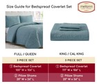 Mellanni Bedspread Coverlet Set 3-piece Oversized Bed Cover  Ultrasonic Quilt