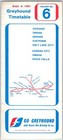 Sep 1981 Greyhound Bus Lines Timetable Folder  6 Guide Chicago Salt Lake City 1j