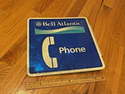 Vintage Bell Atlantic Phone Telephone Double Sided Sign - Side Mount Beautiful 