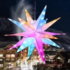 Rgb Moravian Star Light Dinamic 23  Multicolor Hanging Lantern With Remote 