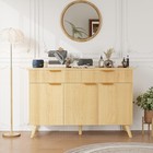 Sideboard Buffet Cabinet W 2 Drawers   3 Doors Tv Cabinet Coffee Bar Living Room