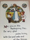 Vintage Thanksgiving Postcard  New Unused