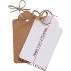 200 Kraft Paper Tags With Jute Twine  2 Colors Heart Kraft Paper Gift Tags For G