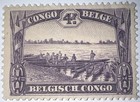 Travelstamps  1931-37 Belgian Congo Stamps Sc 153 Mint  Og  Lh   4f Denomination