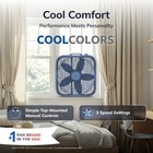 Lasko Cool Colors 20  3-speed Energy Efficient Box Fan  Laguna Blue  B20312