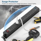 8 Outlet Heavy Duty Power Strip With Usb Pd 20w  Btu Surge Protector 6ft Cord   