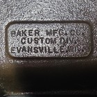 Baker Mfg  Co  1976 1776-1976 Patriotic Metal Bookends Set 3d Effect