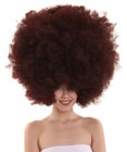 Brown Super Size Jumbo Afro Oversized Wig Halloween Cosplay Party Hair Hw-3841a