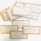 Penny Arcade Fortune Teller Cards Paper 1925 Men   s Hair Color Horoscope Vintage