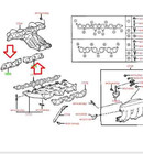 Lexus Oem Factory Exhaust Manifold Gasket Set 2001-2005 Is300 17173-46051