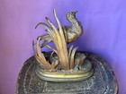 Antique French Bronze Pheasant Sculpture Signed Trodoux     Animalier Bird 10 