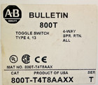 New Allen Bradley 800t-t4t8aaxx Ser T Toggle Switch 4-way Spring Return