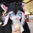 Fursuit Cosplay Costume Child Outfit Lolita Beast Clothing Set Plush Mask Gifts