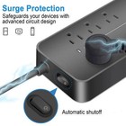 4 8-outlets Surge Protector Power Strip With 8 Ac Outlets   3 Usb   1 Type-c Usa