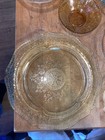 Lot Of 6 Assorted Depression Glass  Mixed Colors And Patterns
