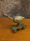 Vintage Distler German Lithograph Nodding Goose Tin Penny Toy