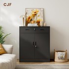 Cjf Locking Metal Storage Cabinet With 1 Doors And Drawers For Office garage