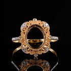 Solid 14k Gold Naural Diamonds Semi Mount Ring Settings Oval Cut 10  8mm