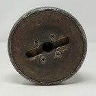 Vintage Primitive Wooden Spool Large 9 1 2 In Textile Factory Bobbin Decor