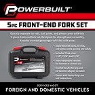 Powerbuilt 5 Piece Front-end Fork Set  Pickle 5 Piece  Fork  Silver 