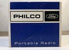 1960 s Philco R115bk Transistor Radio Ford Promo Item W  Original Battery Works
