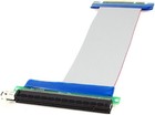 Pci-e 8x To 16x Slot Riser Card Flexible Ribbon Extension Cable Cord