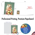 20 Asst d Christmas Notecards 4 x5 12  W  Envelopes  10 Designs  Decorated Cats