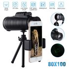 80x100 Zoom Day  Night Vision Hd Monocular Starscope Monocular Telescope Bak4 Us