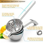 Manual Stainless Steel Juicer For Lemons  Oranges  Pomegranates  Grapes